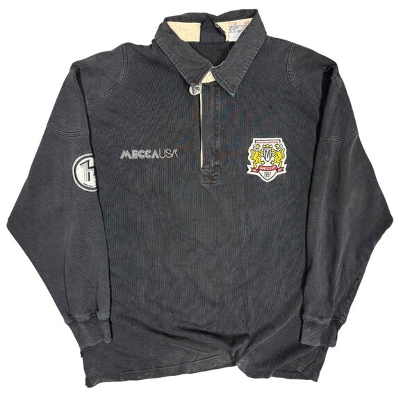 Mecca Other - Vintage 00s Y2K MECCA USA Long Sleeve Polo Shirt Faded Black Large